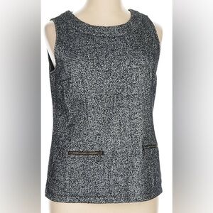 Cabi Chic Black and White Herringbone Dress